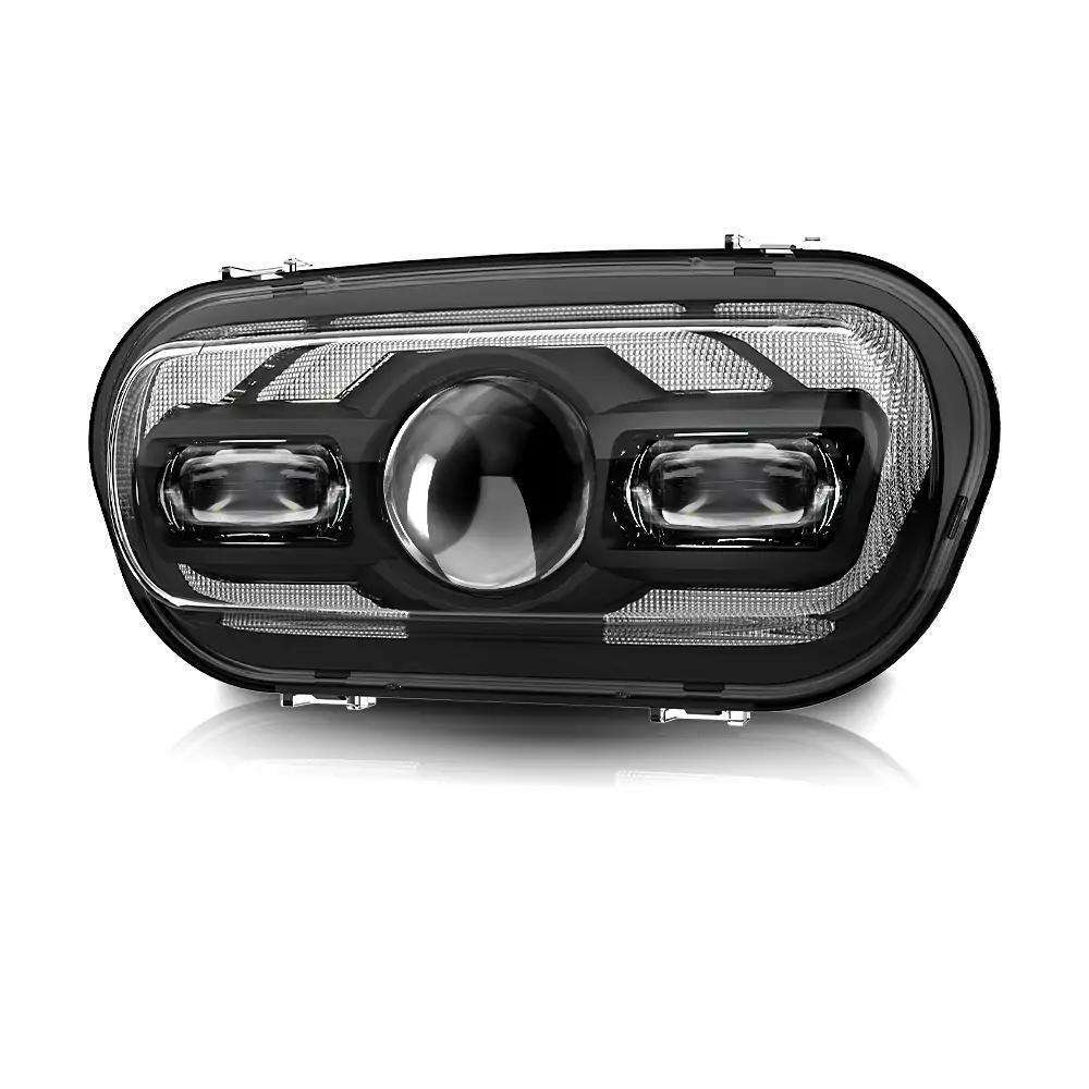 LED Headlight DRL High Low Beam For Harley Fat Bob 2008-2019 Driving light