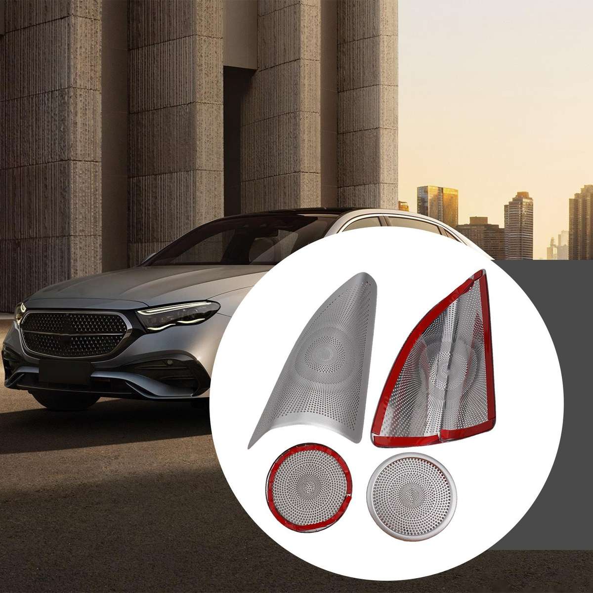Auto Door Speaker Cover Trims For Mercedes W166/GLE ML For X166/GLS GL-CLASS New