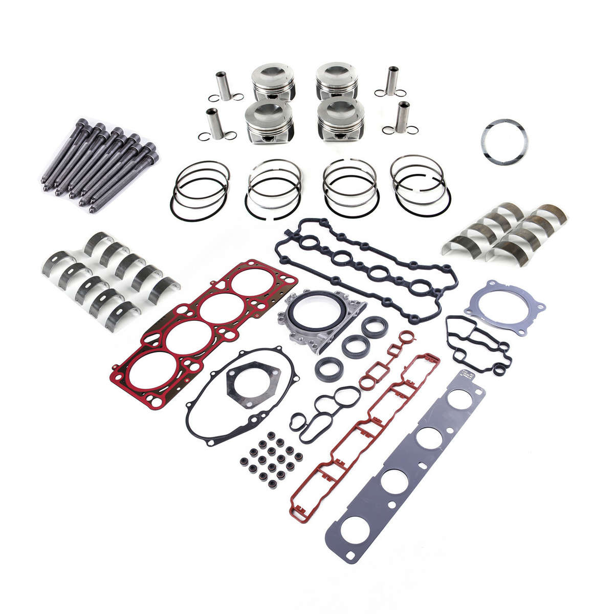 2.0T Engine Head Gaskets Pinstons Rebuilding Kit Fit For VW Golf Passat AUDI A4