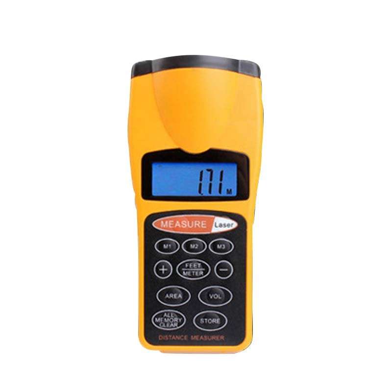 Digital LCD Accurately Ultrasonic Tape Laser Point Meter Distance Range Measurer