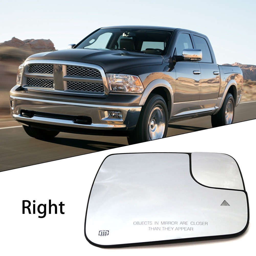 Blind Spot+ Heat Exterior Mirror Glass Right For Dodge For Ram 1500 2500 19-2022