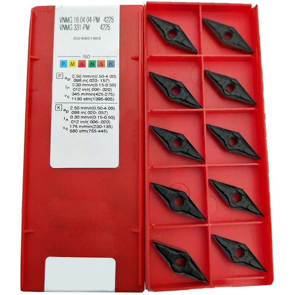 10 Pcs Carbide Inserts VNMG160404-PM Grade 4225 Milling Cutter Accessories