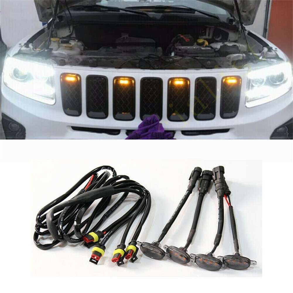 Front Grille LED For Jeep Grand Cherokee Front LED Parts Replacement Car Parts