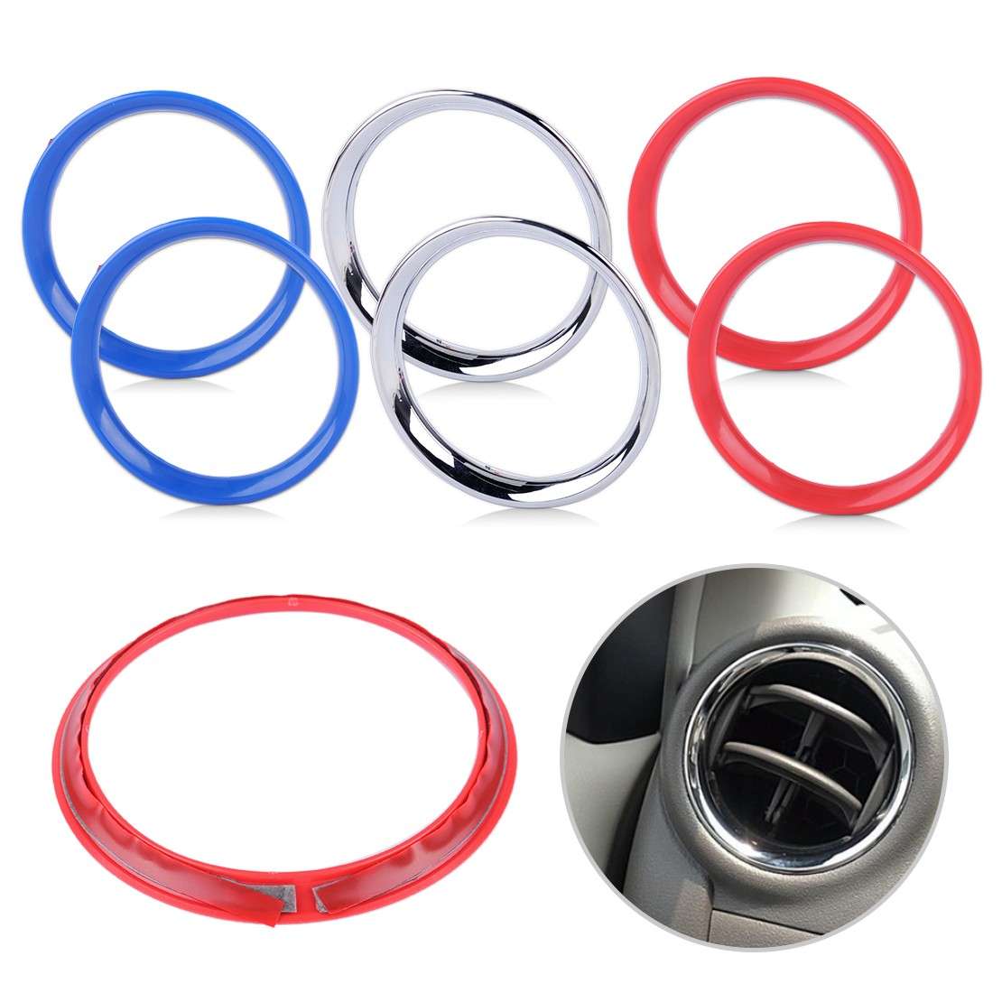 Air Condition A/C Vent Outlet Cover Inserts Trim For Nissan Versa Latio Micra