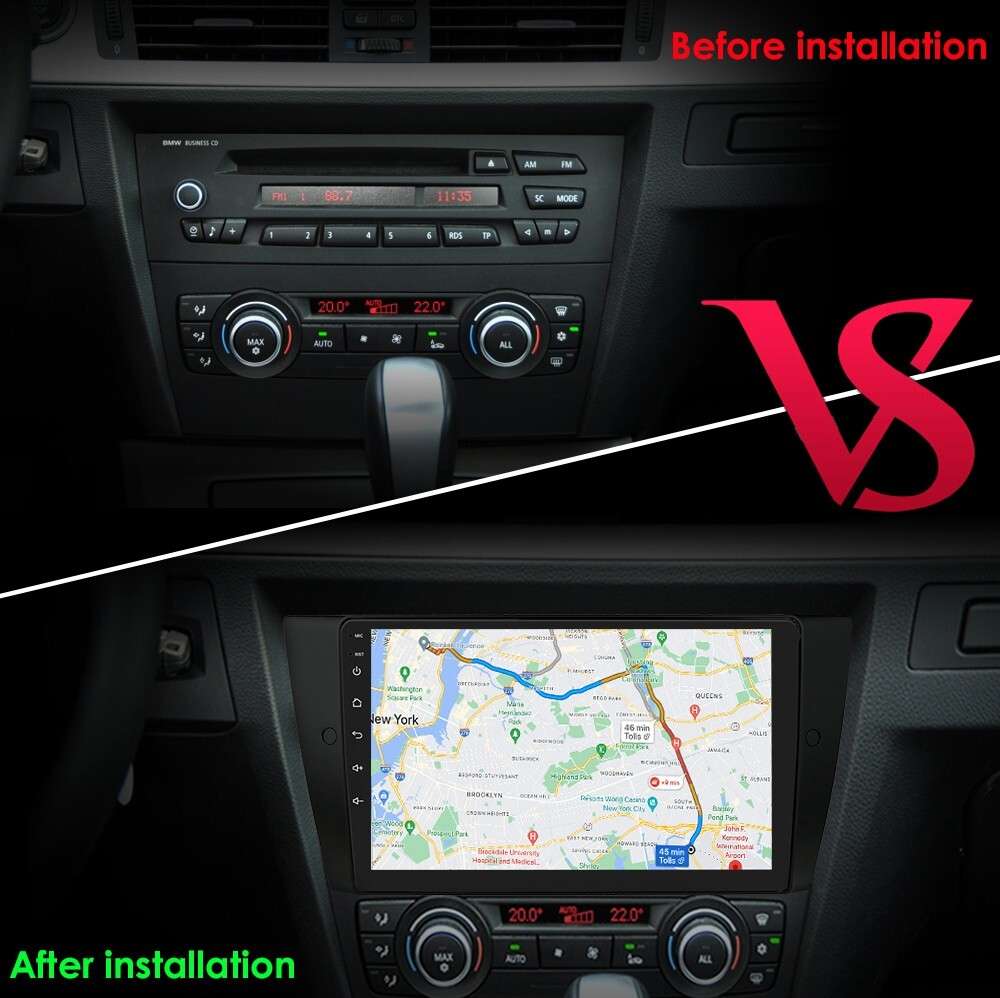 Car Carplay Stereo Radio For BMW 3 E90 E92 E93 2005-2012 Android 13 GPS Navi SWC