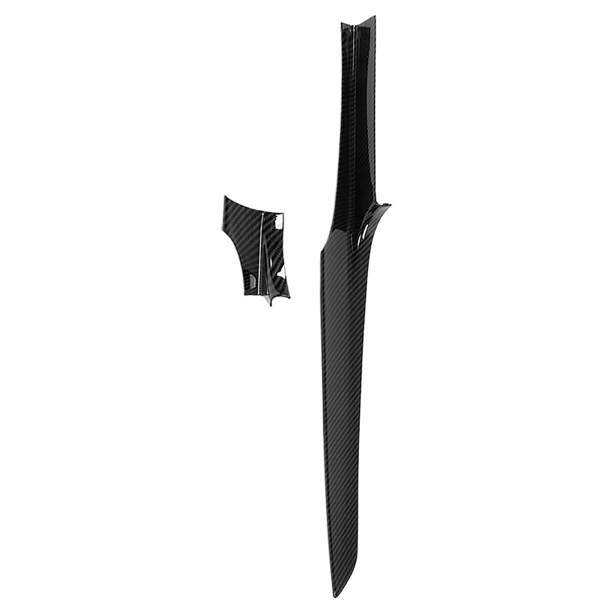 2PCS Center Console Dashboard Cover Trim For Benz C Class W205 2015+(Carbon CHW