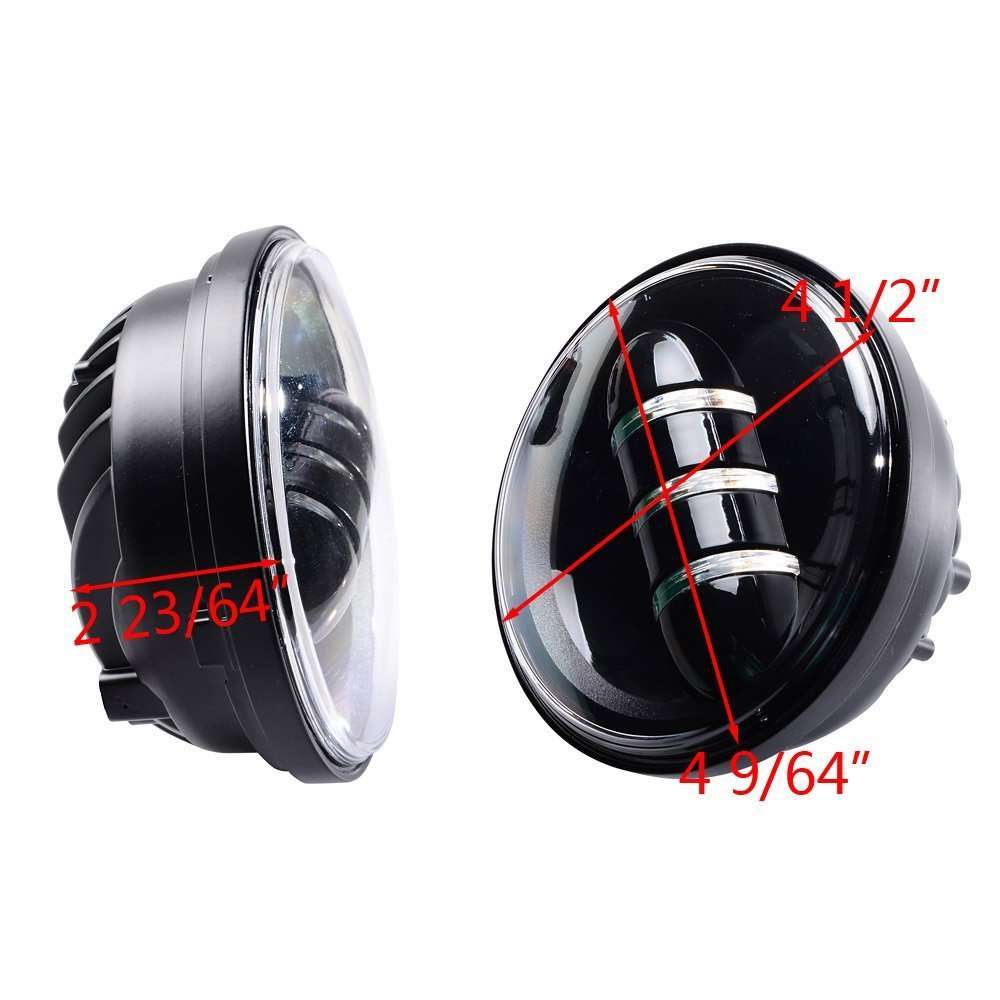 For Harley Touring Electra Glide 7" LED Projector Headlight + Passing Lights