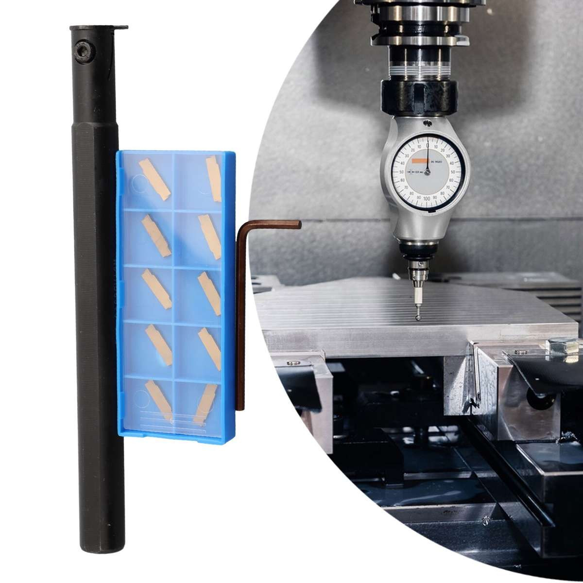 MGIVR 2016-1.5 Internal Grooving Lathe Cutting Tool Holder + MGMN150 Inserts Set