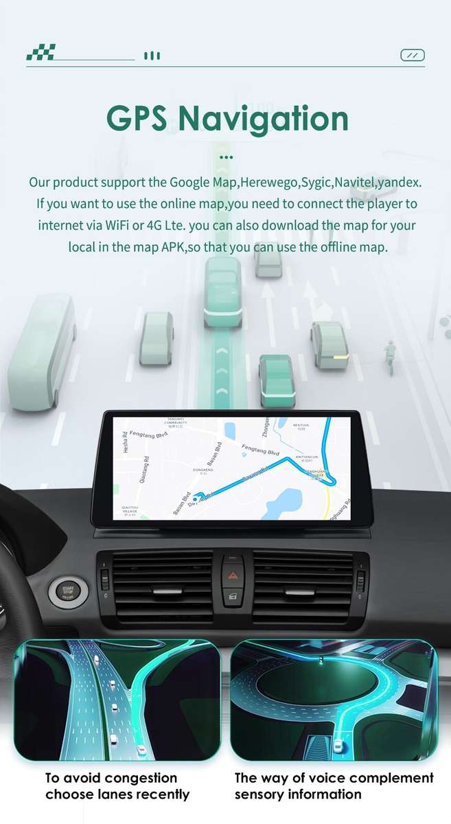 8Core Android 14 Stereo GPS 10.25" For BMW 1Series E82 E81 E87 E88 CarPlay Radio