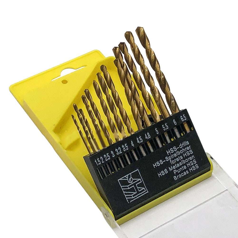 High Performance Coated Drill Bits 13 Piece Set For Metalworking