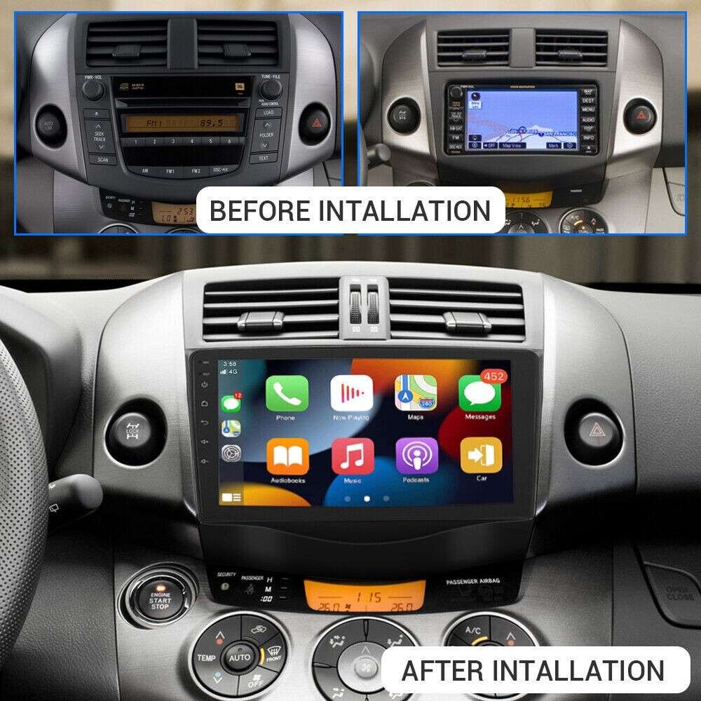 For Toyota RAV4 2007 2008 2009-2011 Android 12 Car Radio Stereo GPS WiFi 2+32GB
