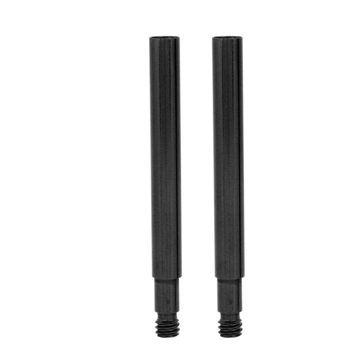 (Black)2Pcs 60mm Bicycle Valve Extender Inner Tyre Valves Extension CW