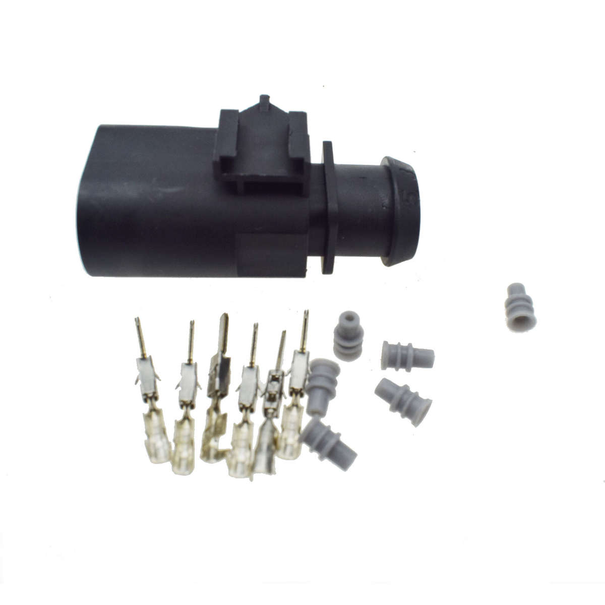 4 Sets 6 Pin Male Connector Plug 3B0 973 813 For VW Golf Jetta Passat 3B0973813