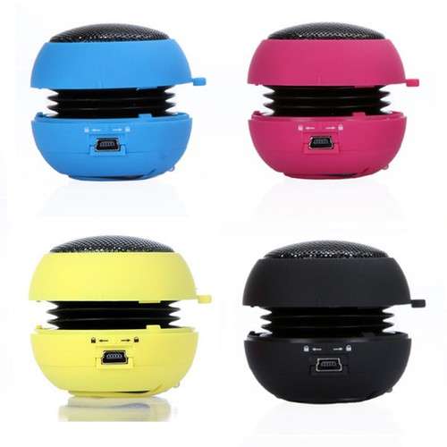 Mini Portable Hamburger 3.5mm Speaker Amplifier for iPod Laptop Tablet iPhone PC