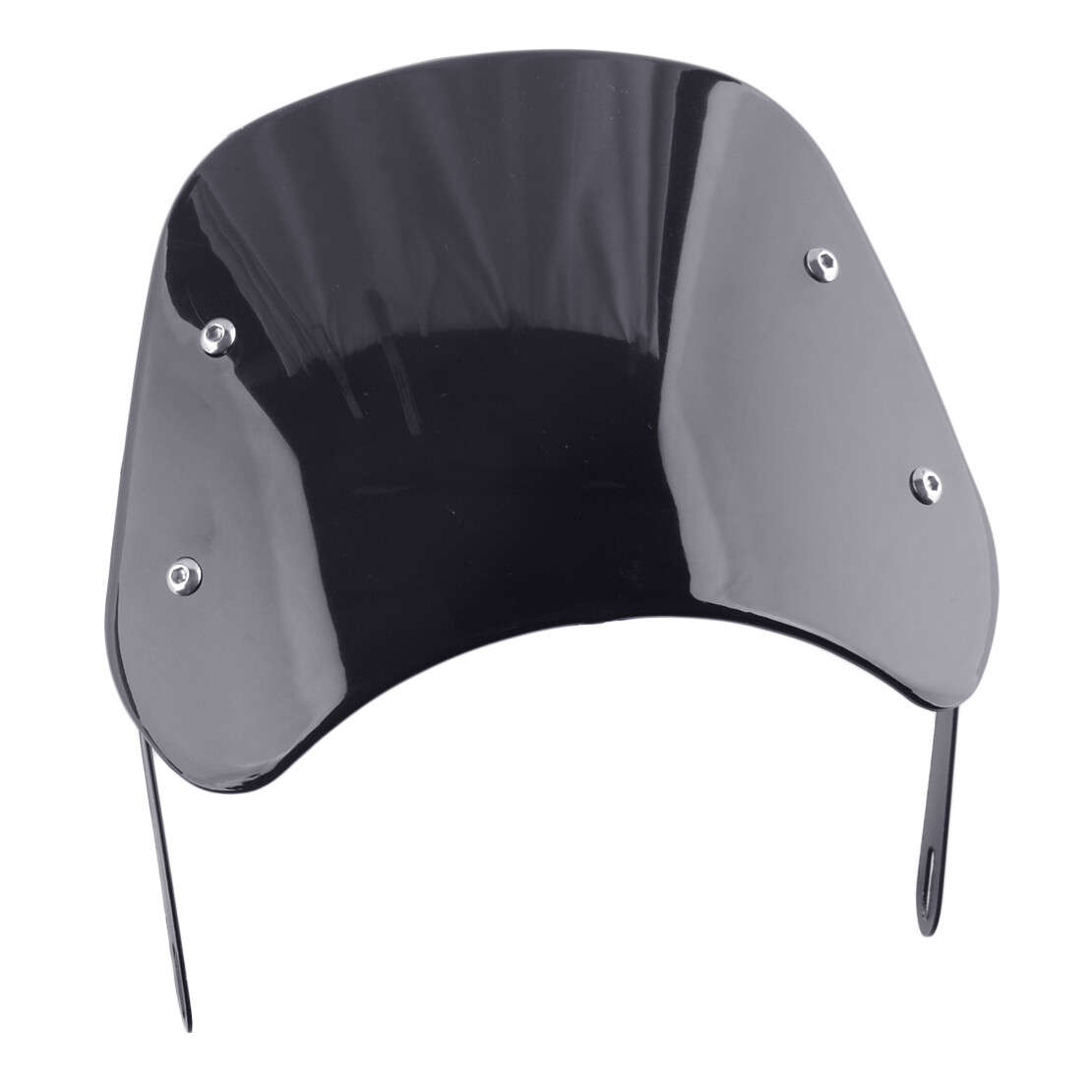 5-7" Motorcycle Headlight Windshield Windscreen Deflector Black Acc