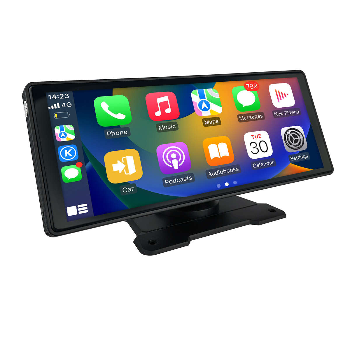Wireless Apple Carplay Android Auto Portable 10.26" Car Stereo GPS Navi Radio FM