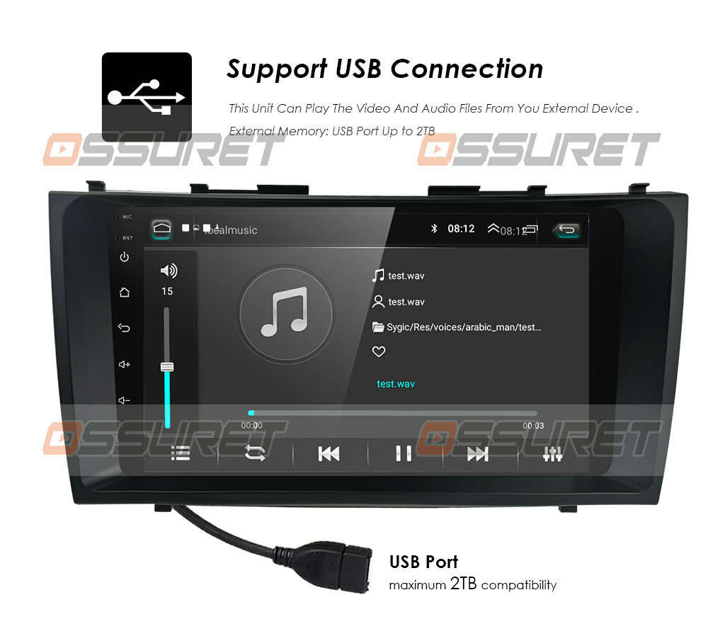9" Android 10.0 Car Stereo Player +Camera Radio GPS For Toyota Camry 2007-2011