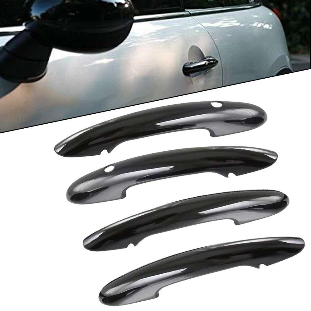 4 Piece Set Door Handle Covers For MINI For Cooper F55 F60 Gloss-Black