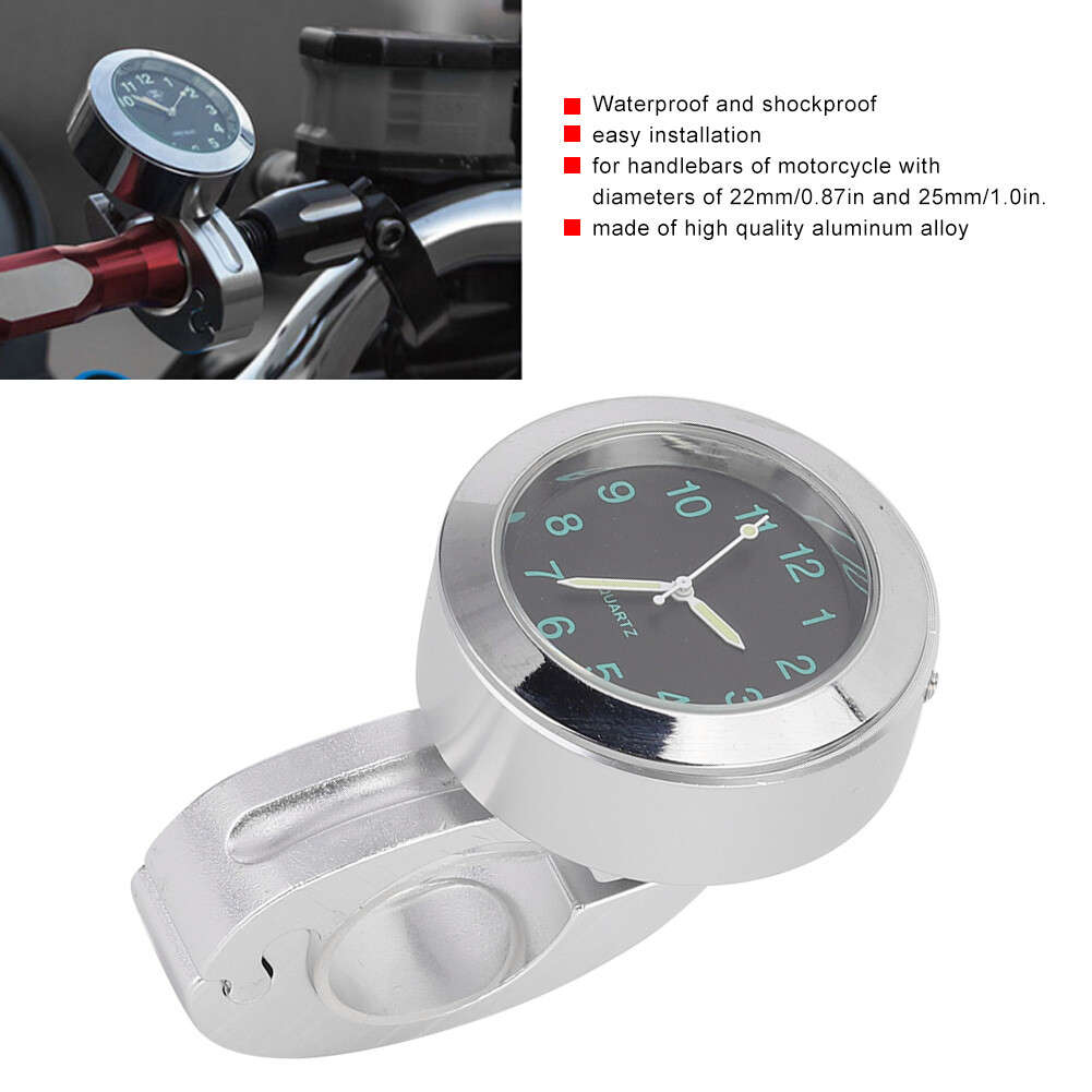 Car Motorcycle Handlebar Dial Clock Watch Shockproof
