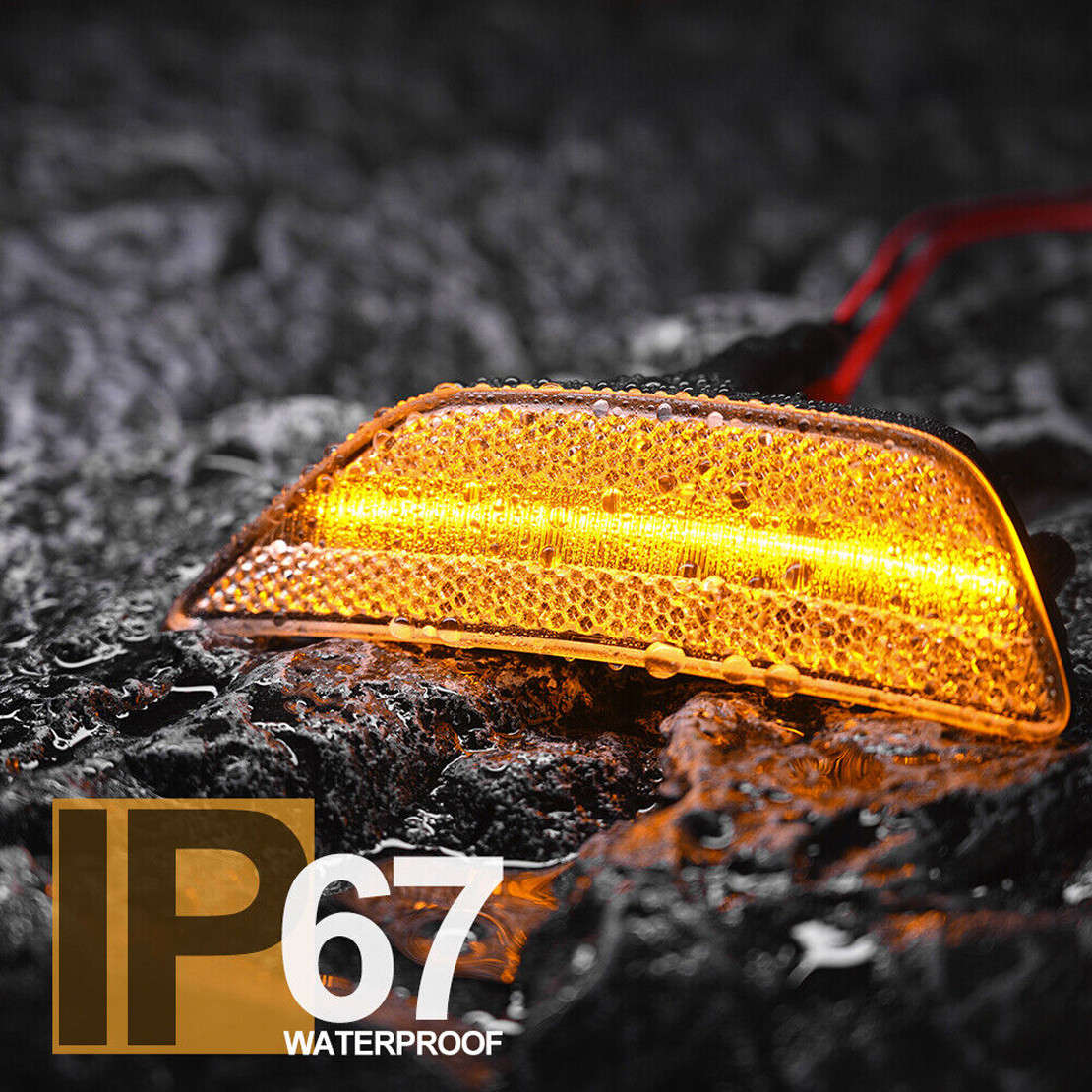 2x LED Front Bumper Side Marker Light Turn Signal Fit for Kia K5 2021-2024