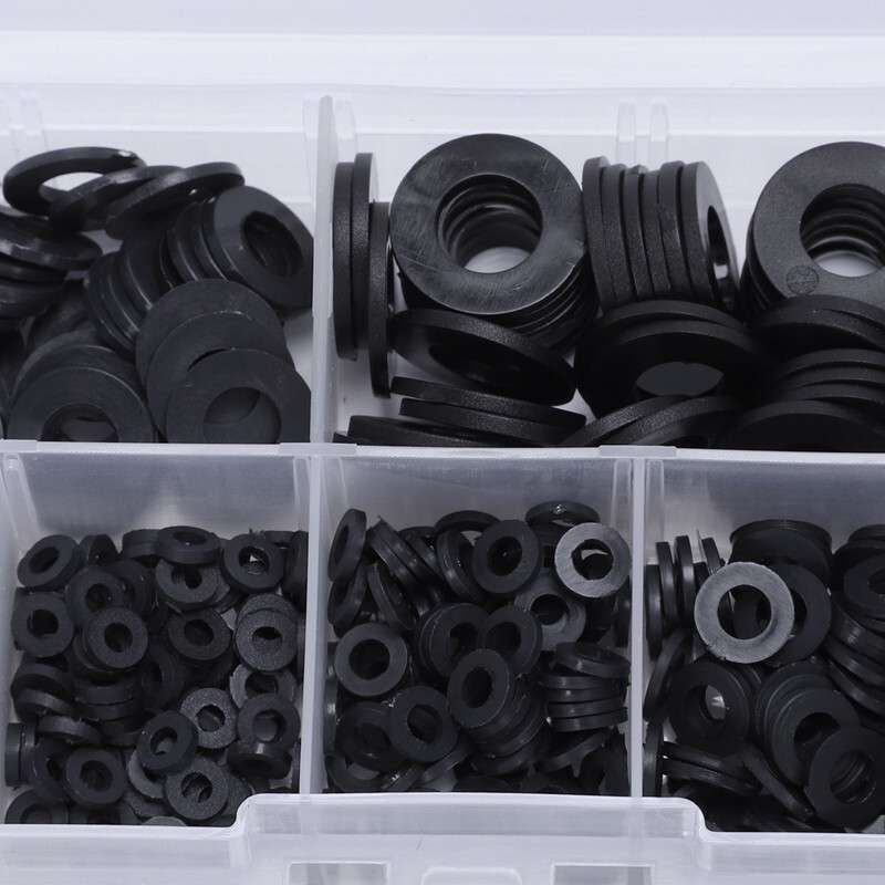 500x Nylon Washer M2 M10 Plastic Gasket Set Flat Ring M2 M2.5 For M3 M4 M5 M6 M8