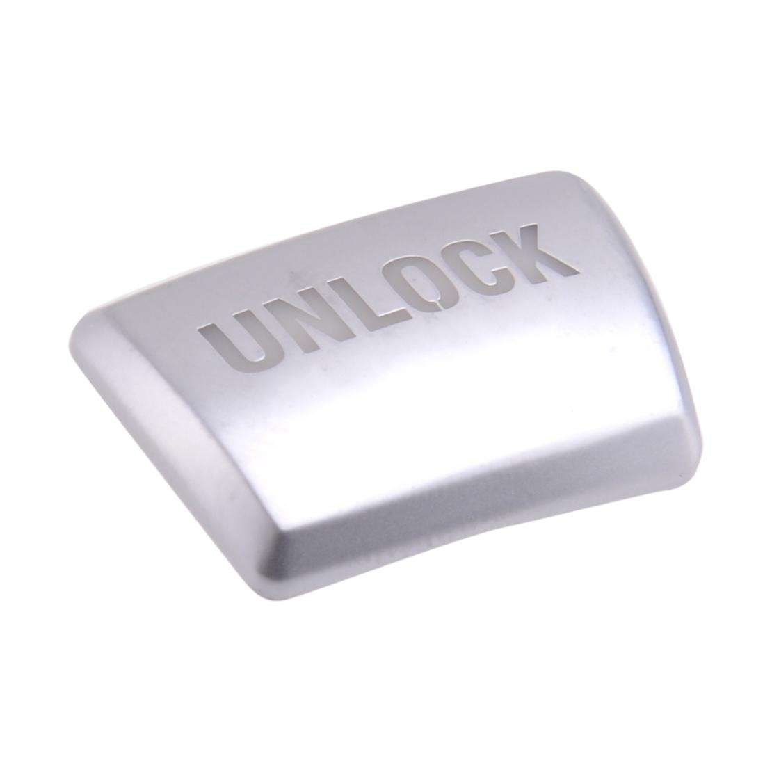 Silver Gear Shift Knob "Unlock" Button Trim Fit For BMW 3 5 7 Series X3 X4 X5 X6