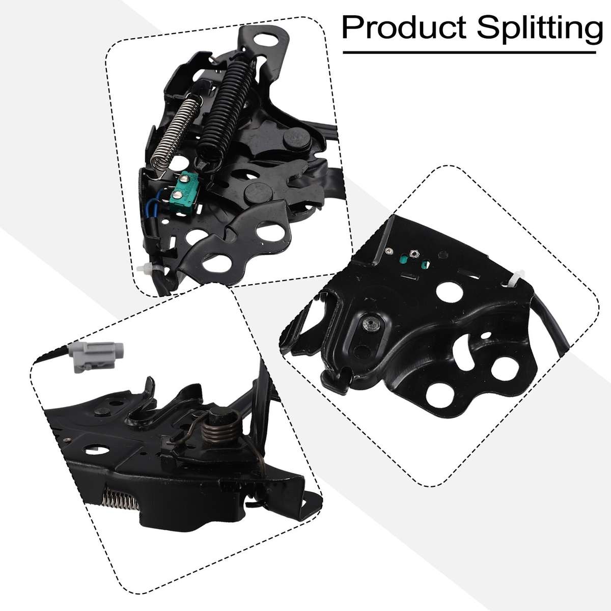 Black Hood Latch Lock For Nissan For Altima 2016 2018 Sedan With Remote Start