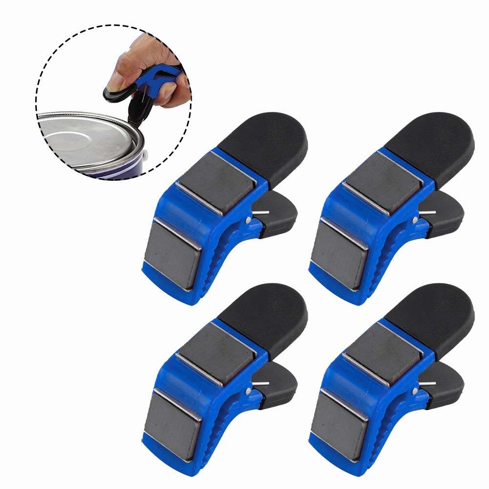 4PCS Paint Brush Holder Clips With Magnetic Function For Home-Projects