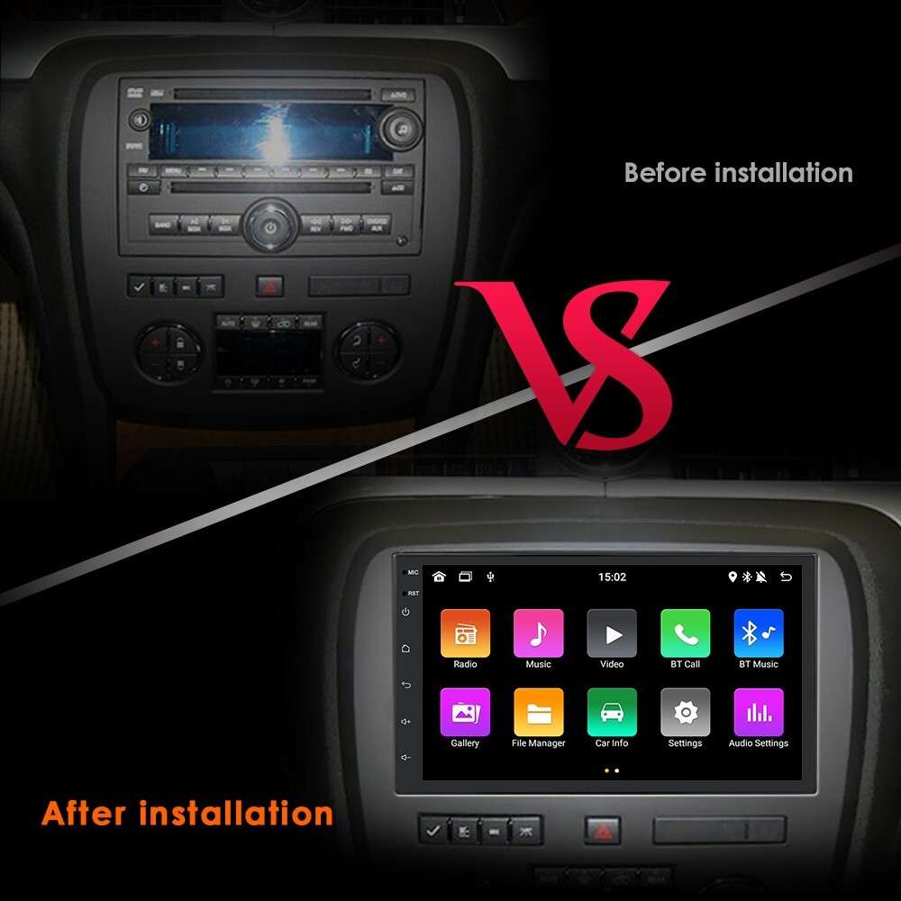 Double 2Din Android 11 Apple Carplay Car Radio Player GPS Navi Stereo Bluetooth