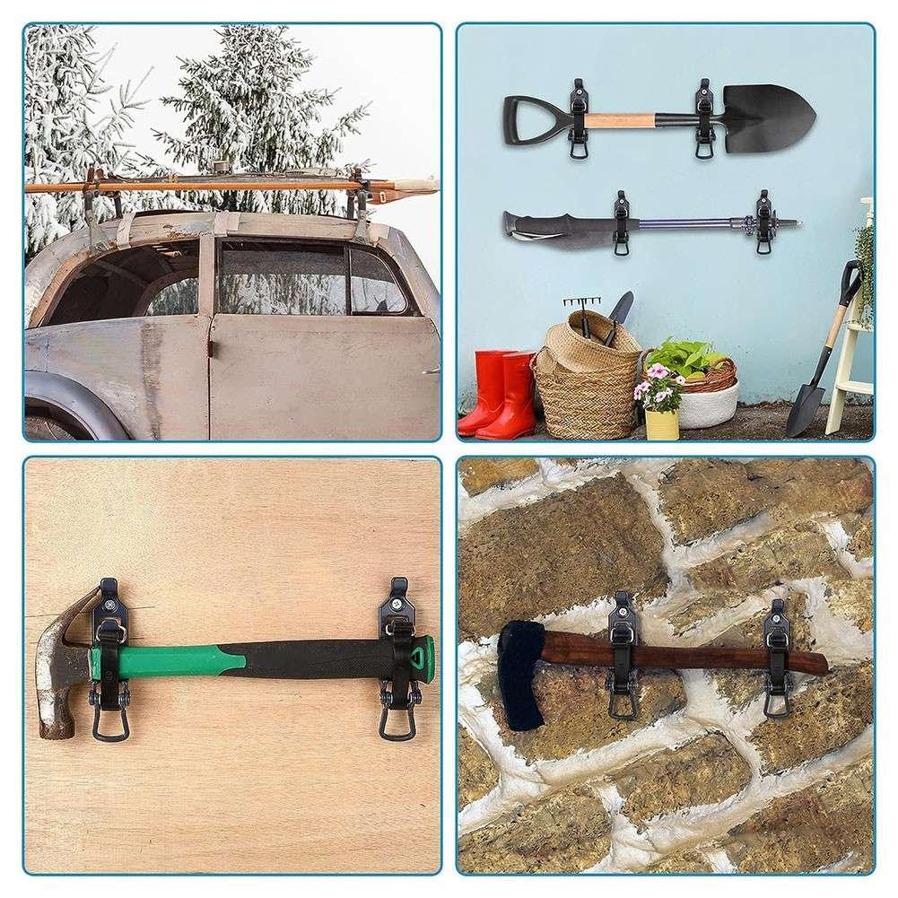 Reliable Wall Mounting Brackets For Shovel Convenient And Secure Storage