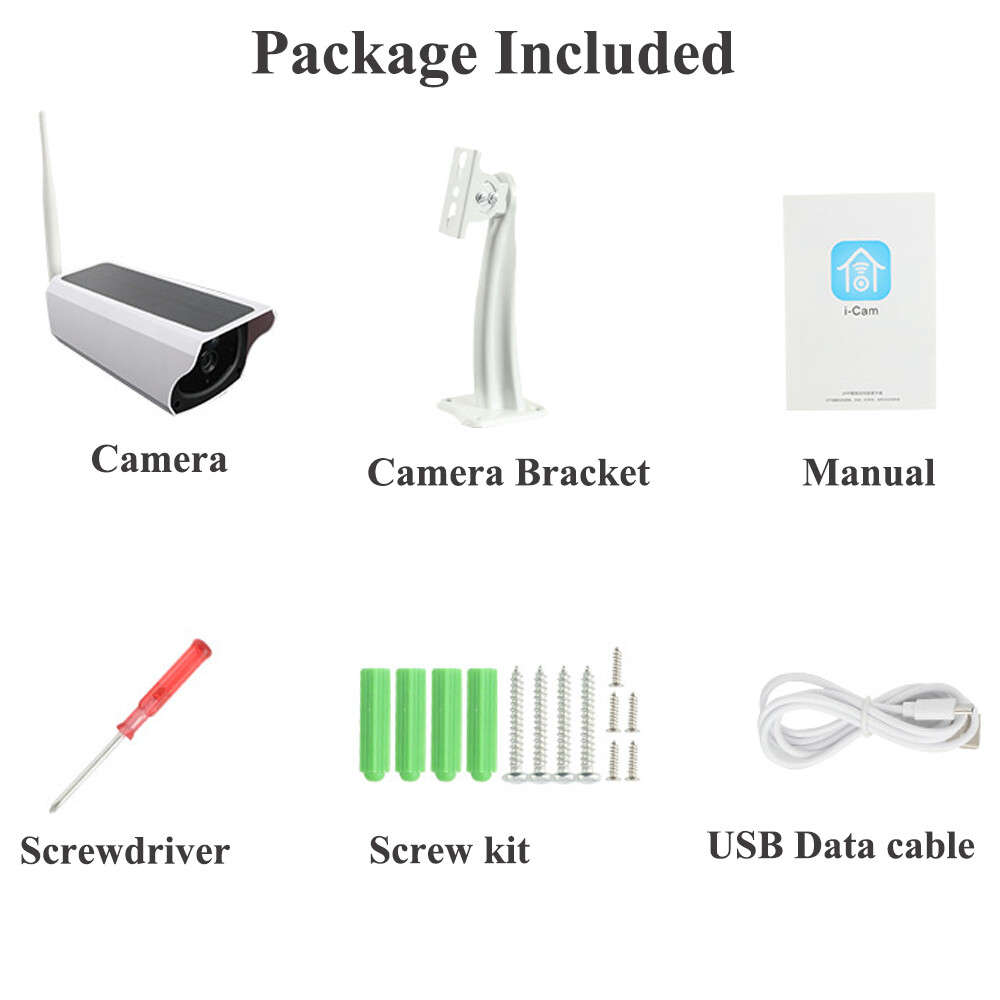 Outdoor 1080P Solar Powered Security Energy Camera Wireless WiFi IP Home CCTV HD