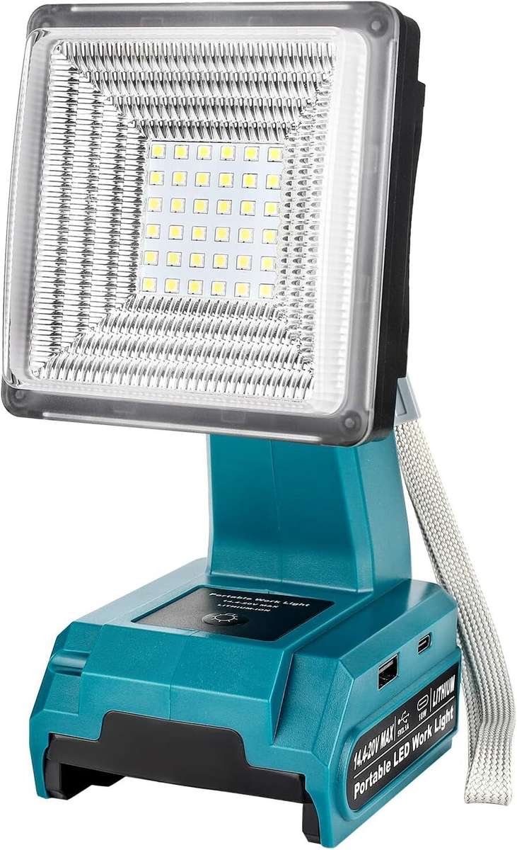 Cordless LED Work Light for Bosch 18v Emergency Lamp Jobsite Light Flashlight