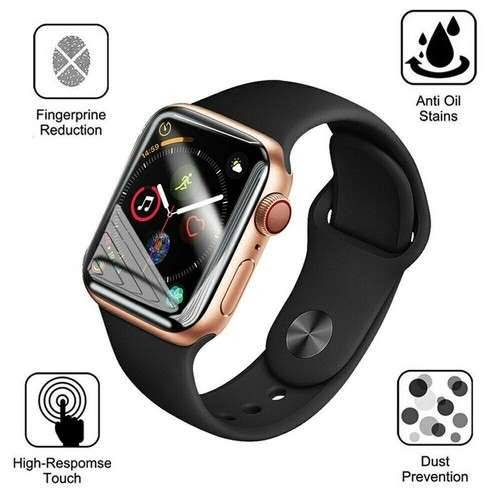 2 x Apple iWatch Soft Hydrogel Silicone Full Cover Screen Protectors FOR ALL MODELS
