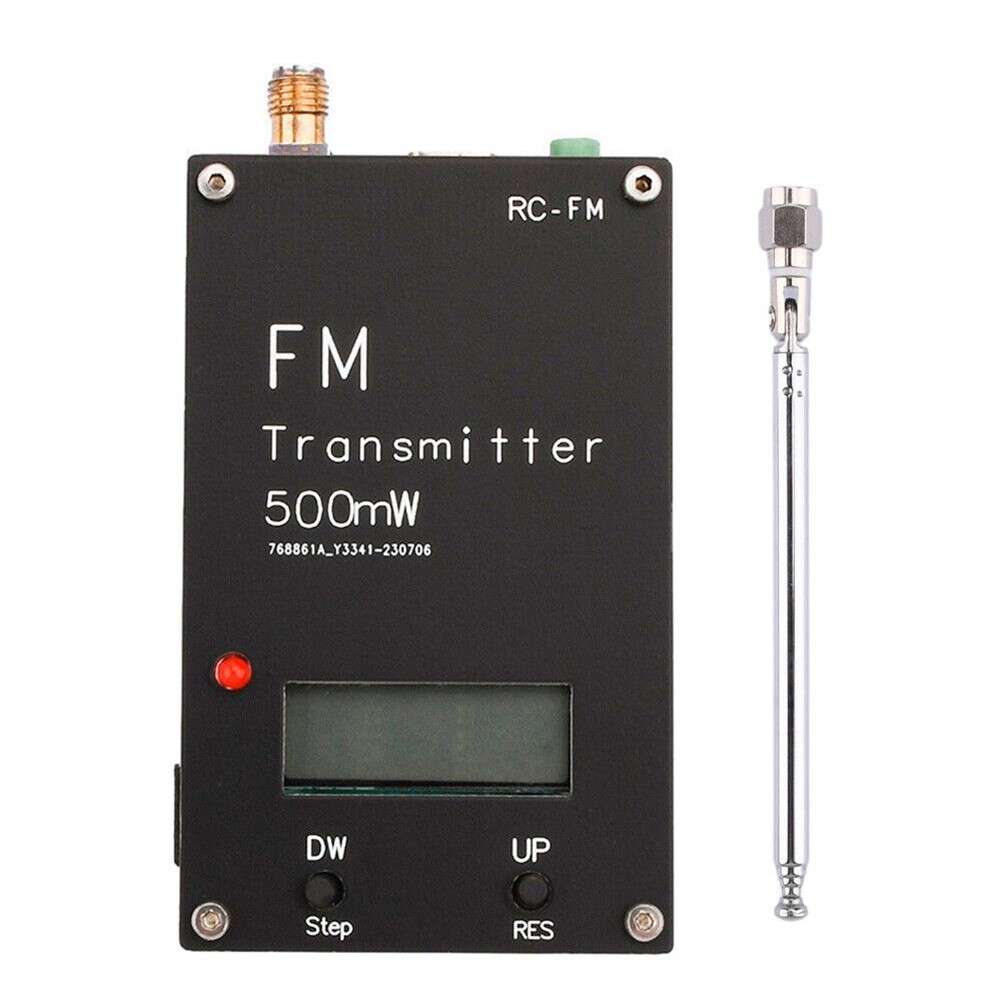 FM Stereo Transmitter With Adjustable Frequency For Devices
