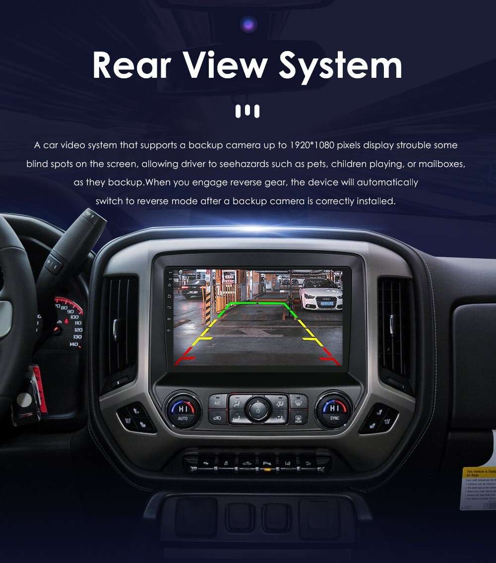 6+64GB Android 12 Car Radio DSP GPS For Chevrolet Silverado GMC Sierra 2014-2018