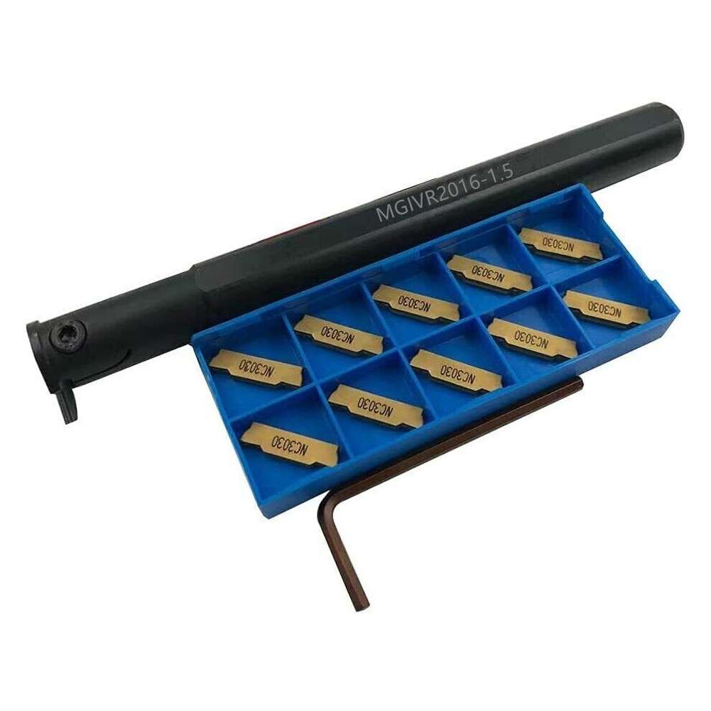 MGIVR 2016-1.5 Internal Grooving Lathe Cutting Tool Holder + MGMN150 Inserts Set