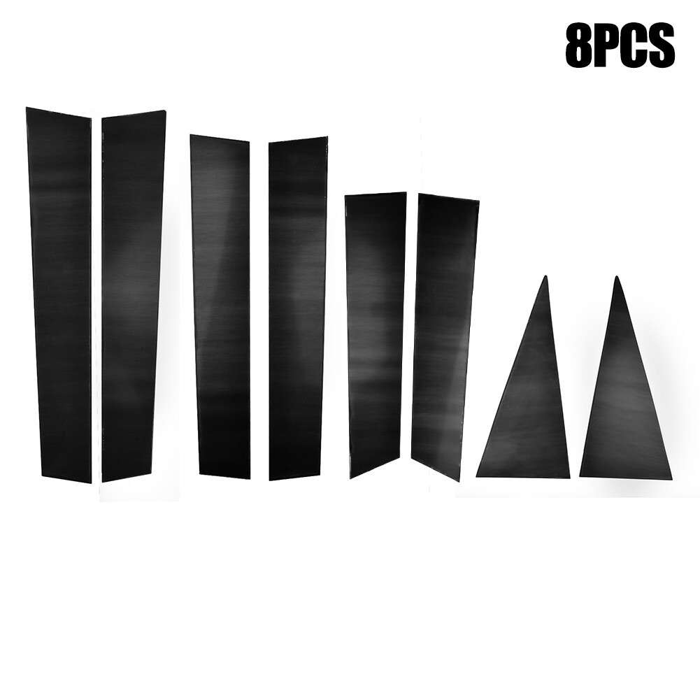 8pcs Car Door Trim Black Pillar Post Fit For Nissan X-Trail 2014 2015 2016