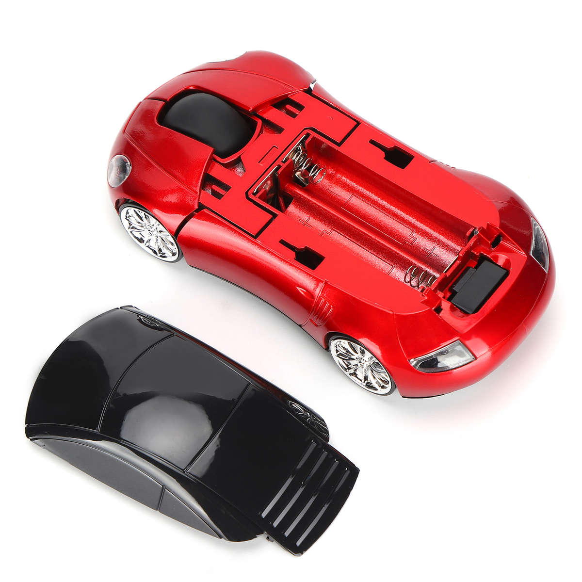 Portable Car Shape Mouse Cordless Mice With USB Receiver For Laptop Computer PC
