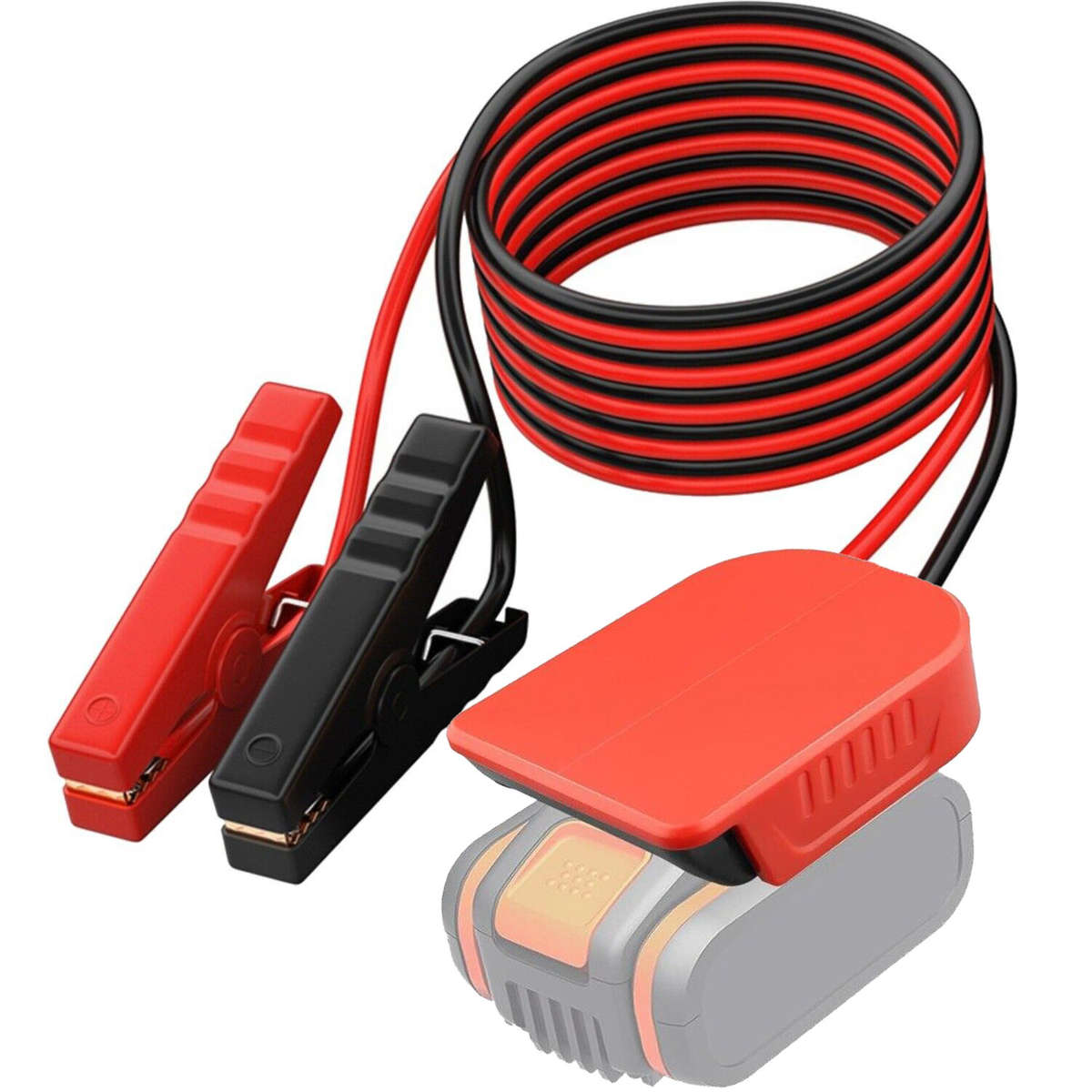 Adapter For Worx 20V 4PIN with 6FT Jumper Cable Car Battery Charger Jump Starter