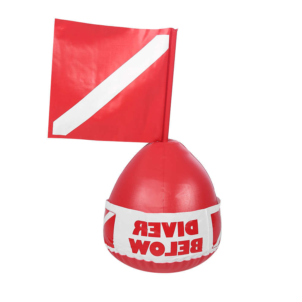 PVC Diving Surface Marker Inflatable Signal Floater Dive Bouy Ball CH