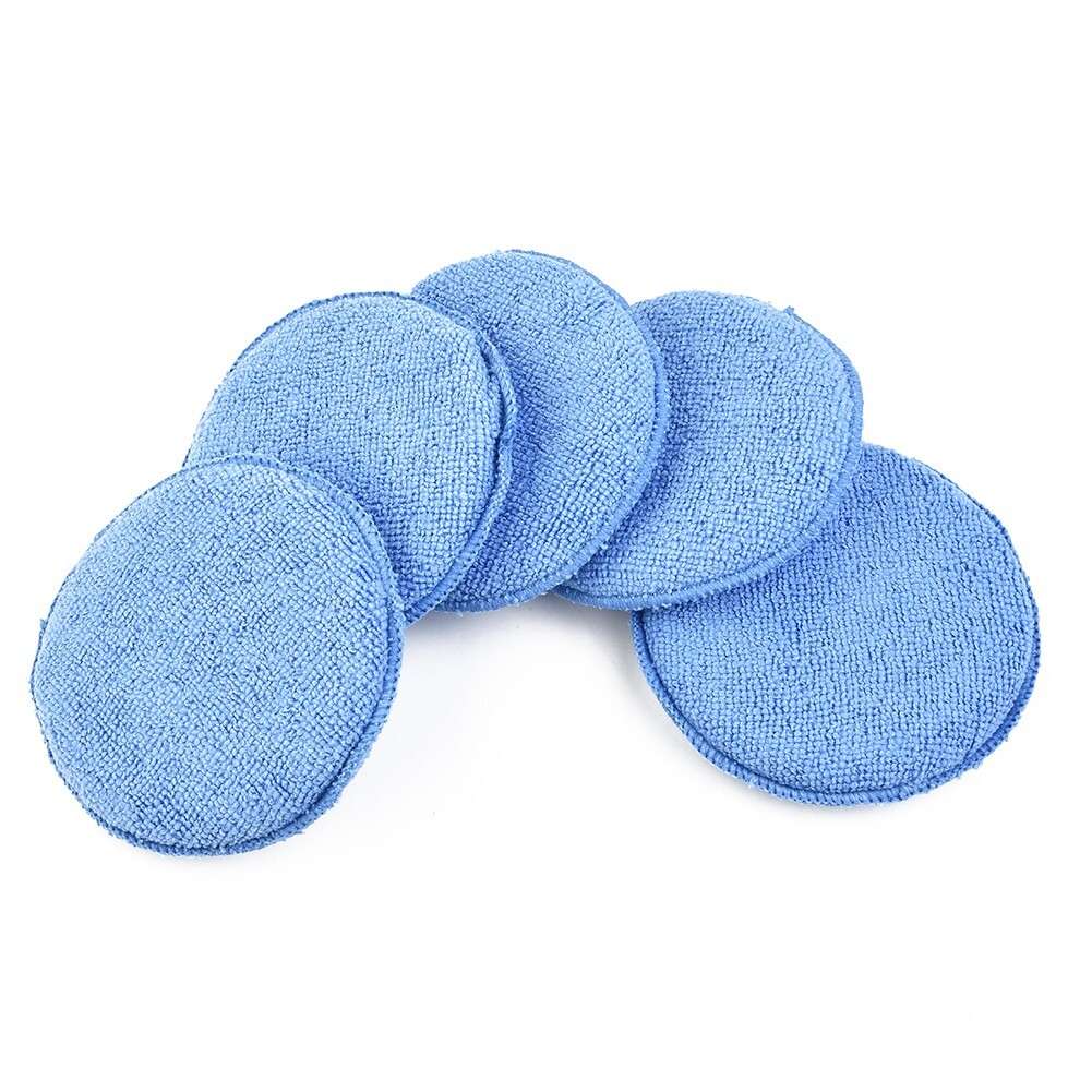 5 Wax Microfiber Applicator Car Sponge Pad Polishing Pads Soft Care Auto
