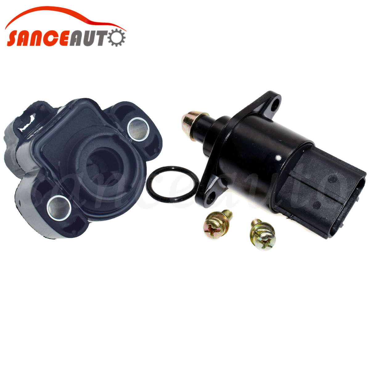 2PCS TPS Sensor & Idle Air Control Valve For Dakota Wrangler Cherokee 4874371AB