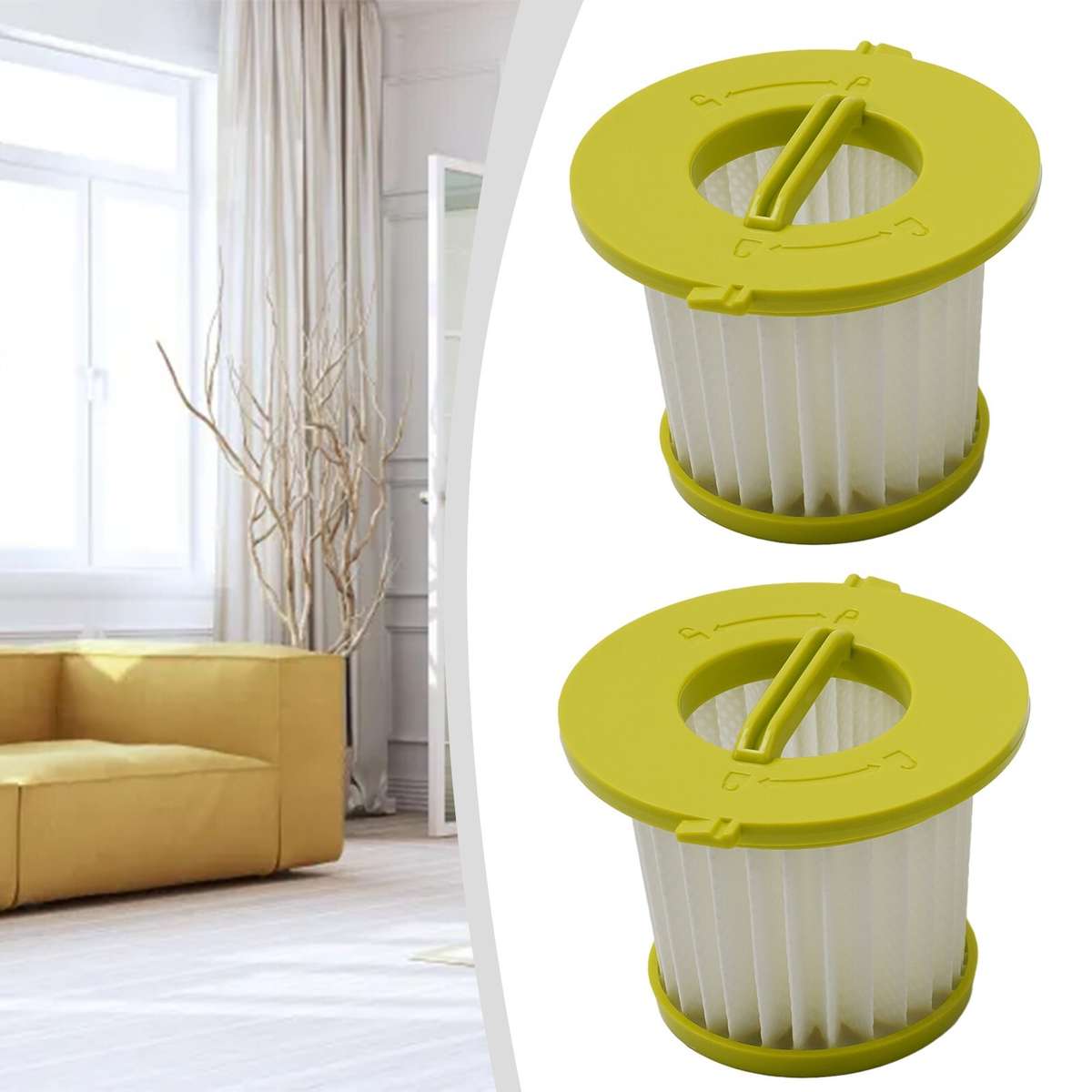 Enhance Cleaning Power With 2 Pack Replacement Filters For Hand Vacuums