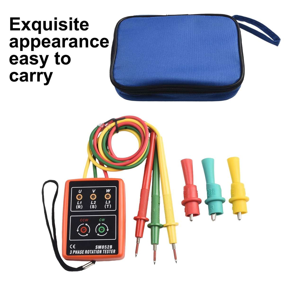 Efficient SM852B 3 Phase Sequ Ence Tester For Phase Rotation Detection