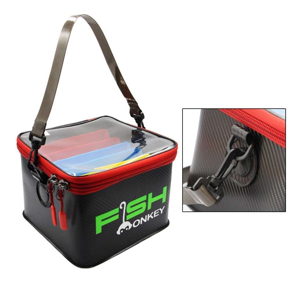 48 Slot Squid Jig Case EVA Fishing Lure Storage-Bucket Boat Tackle Bag-Container