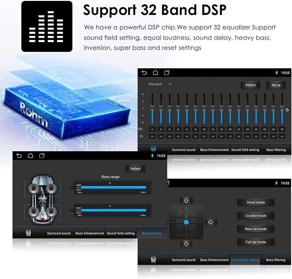 CarPlay Single 1DIN Rotatable 10.1'' Android 12 Car Stereo Radio GPS Wifi 4+32GB