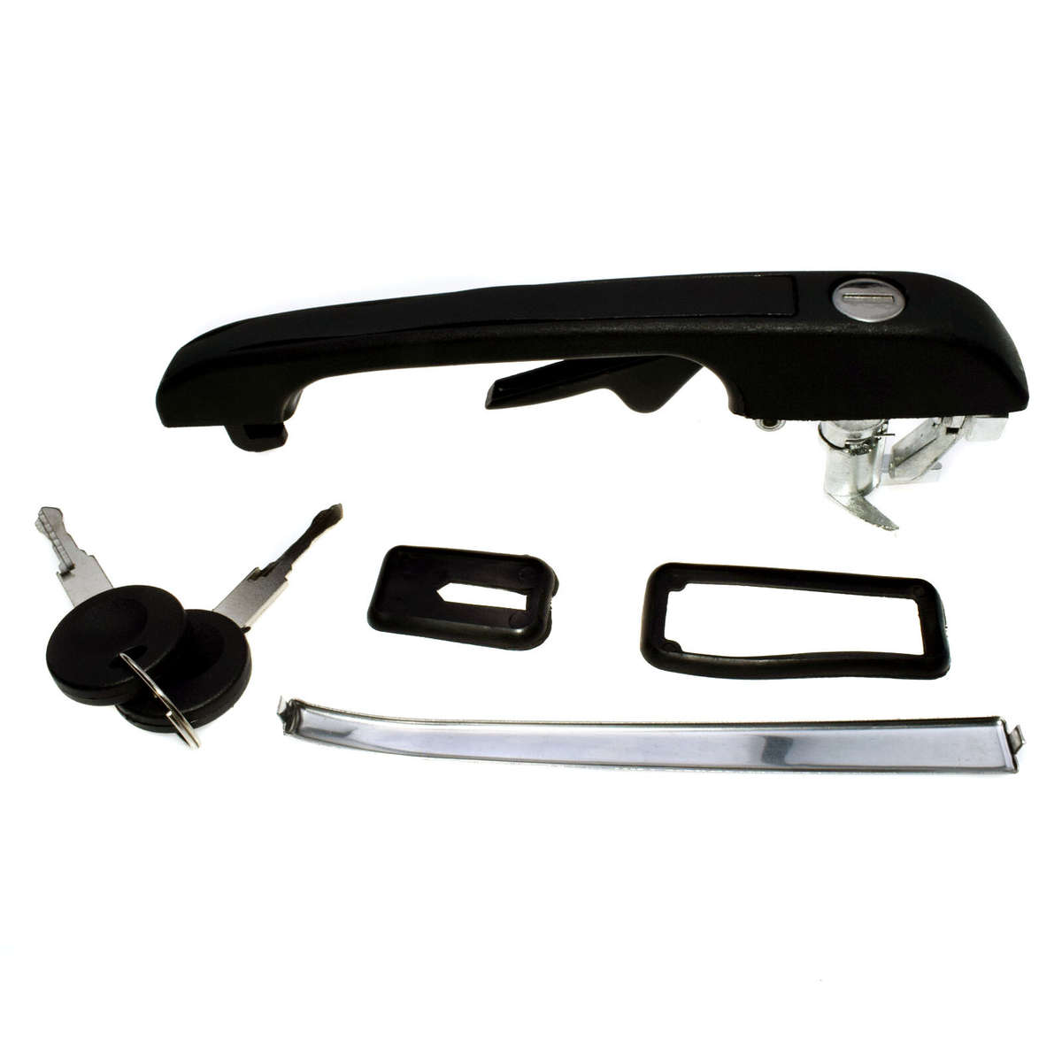Front Left Side Exterior Door Handle W/Key 191837205A For VW Golf Jetta Rabbit