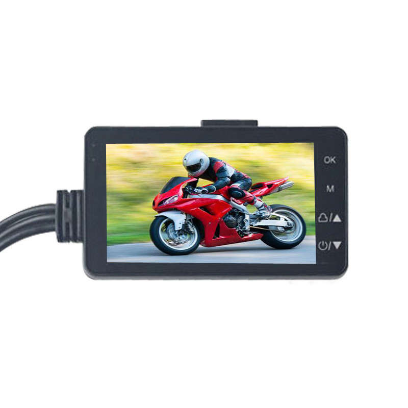 Set 3" LCD Dual Camera Motorcycle DVR Video Recorder Driving Camcorder Neu
