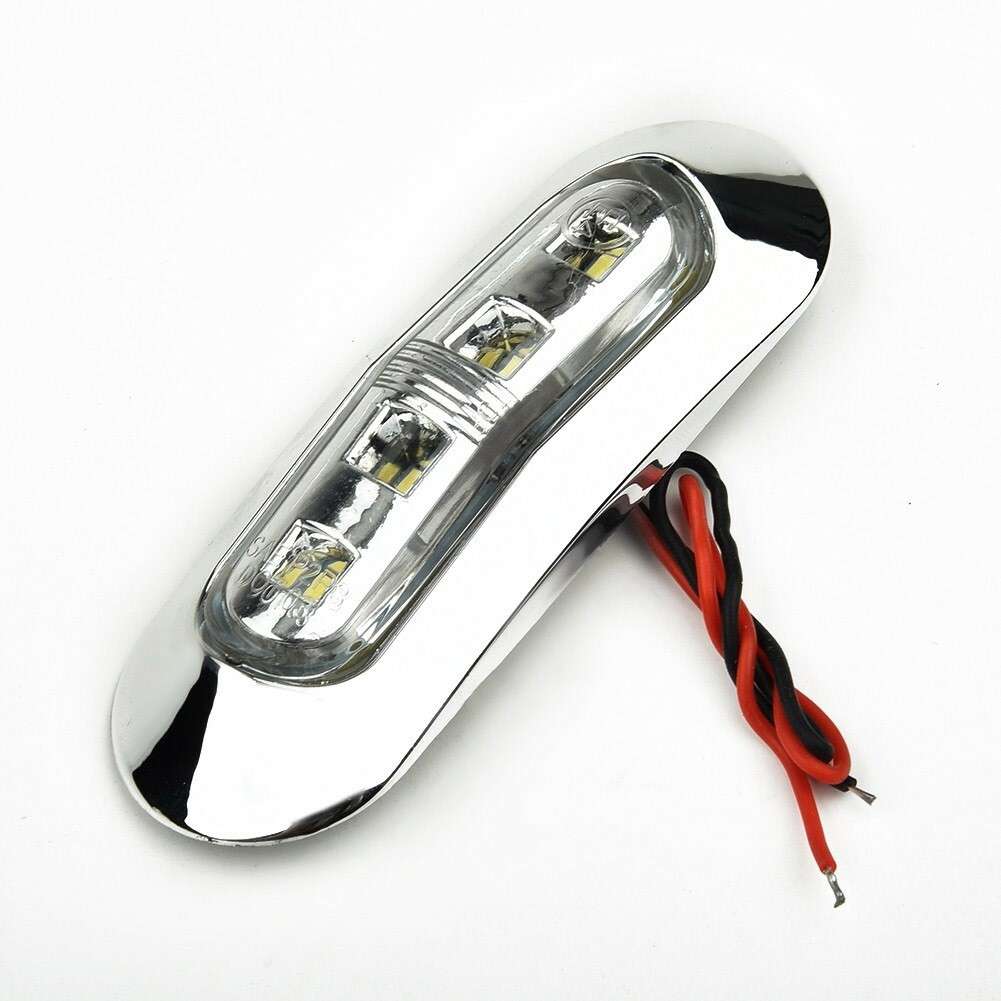 5pcs Marine Boat LED Courtesy Lights Cabin Deck Walkway Stair Light White 12-24V
