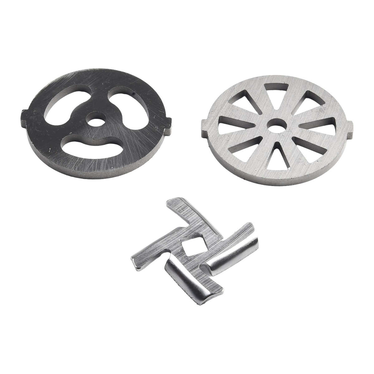 6X Meat Grinder Mixer Plate Discs Stainless Steel Kit-Food Grinders Accessories